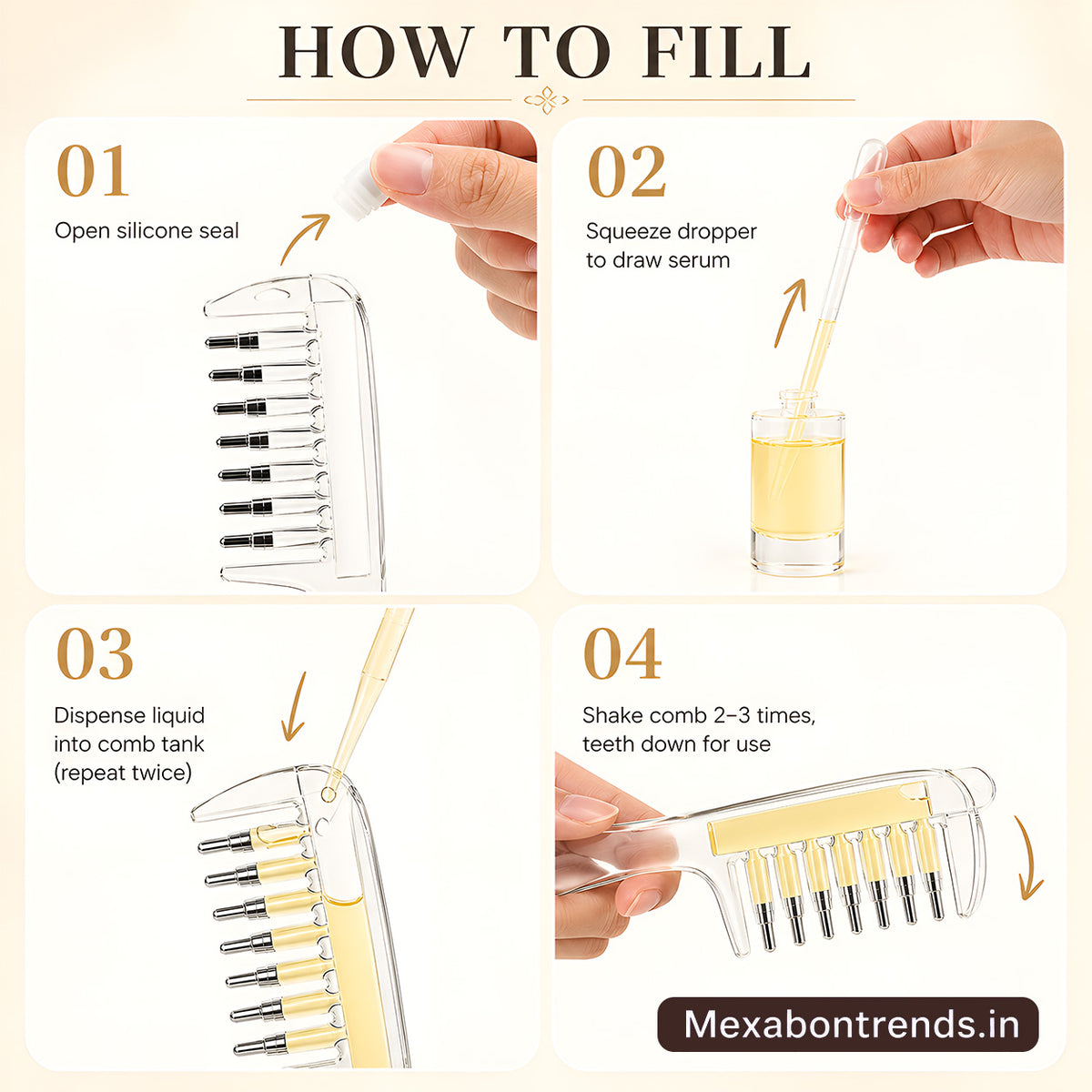 ScalpFlow™ Oil Dispensing Scalp Massage Comb